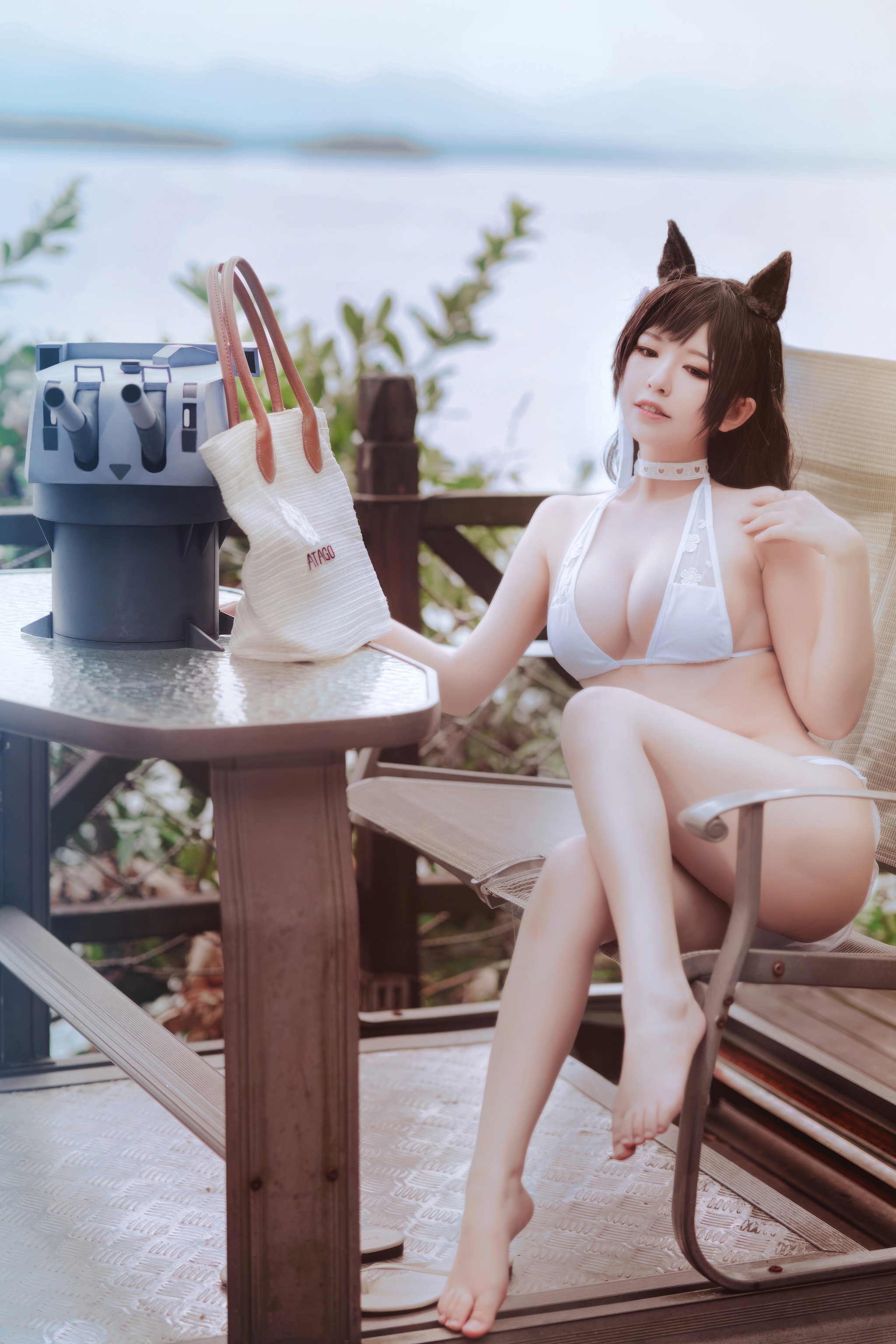 半半子 - NO.093 碧蓝航线 爱宕泳装[27P]-XikXak